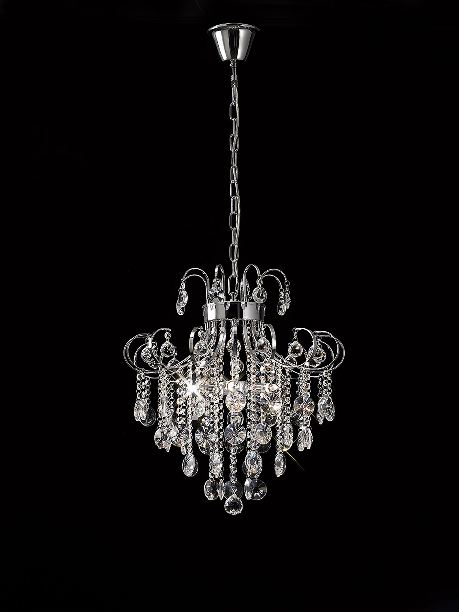 Rosina Crystal Ceiling Lights Diyas Multi Arm Crystal Fittings